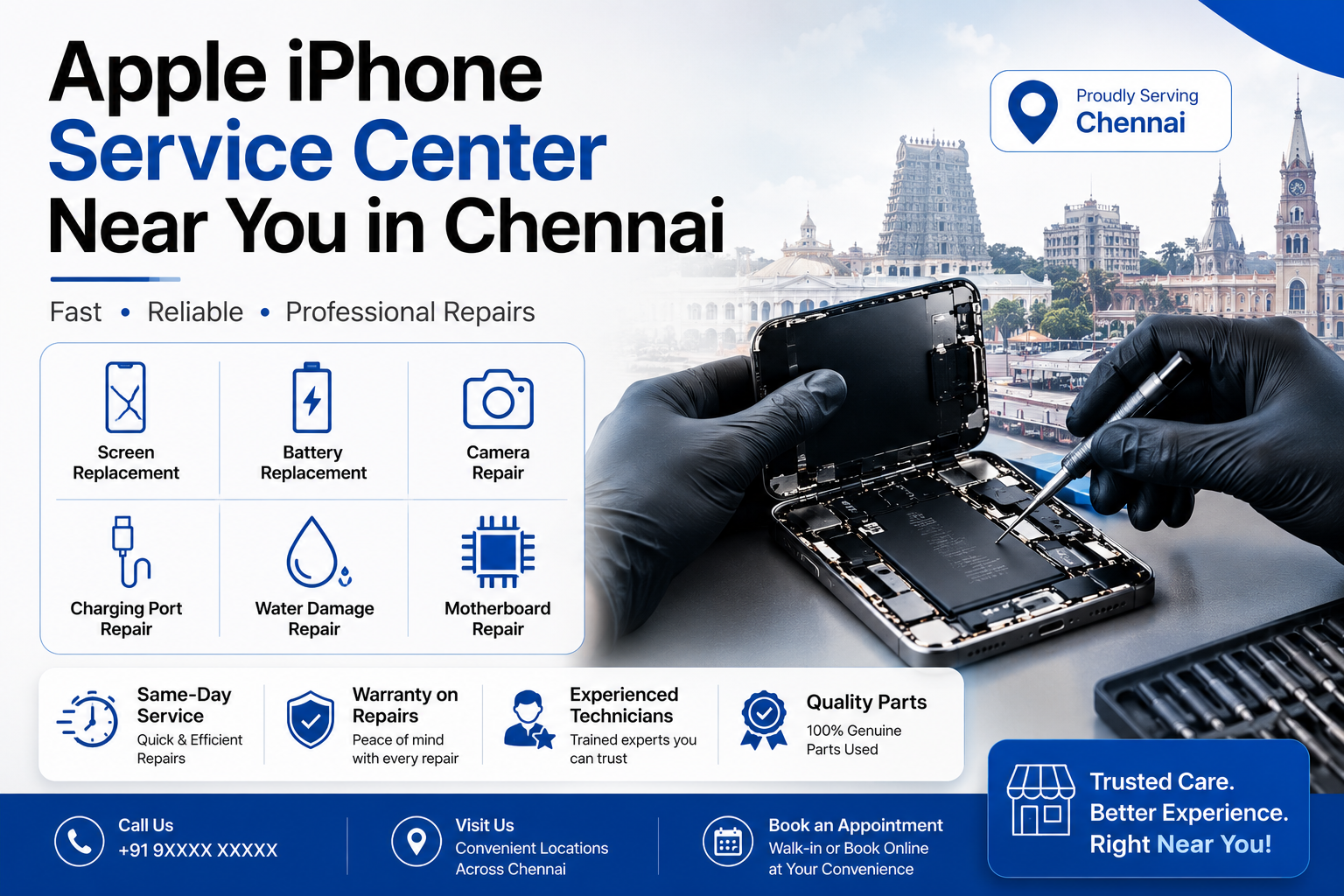 Apple iPhone Service Center Near You in Chennai